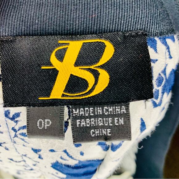 Anthropologie Sachin Babi Vespertine Hi Low Navy Blue Jacquard Skirt 0 - Picture 4 of 11